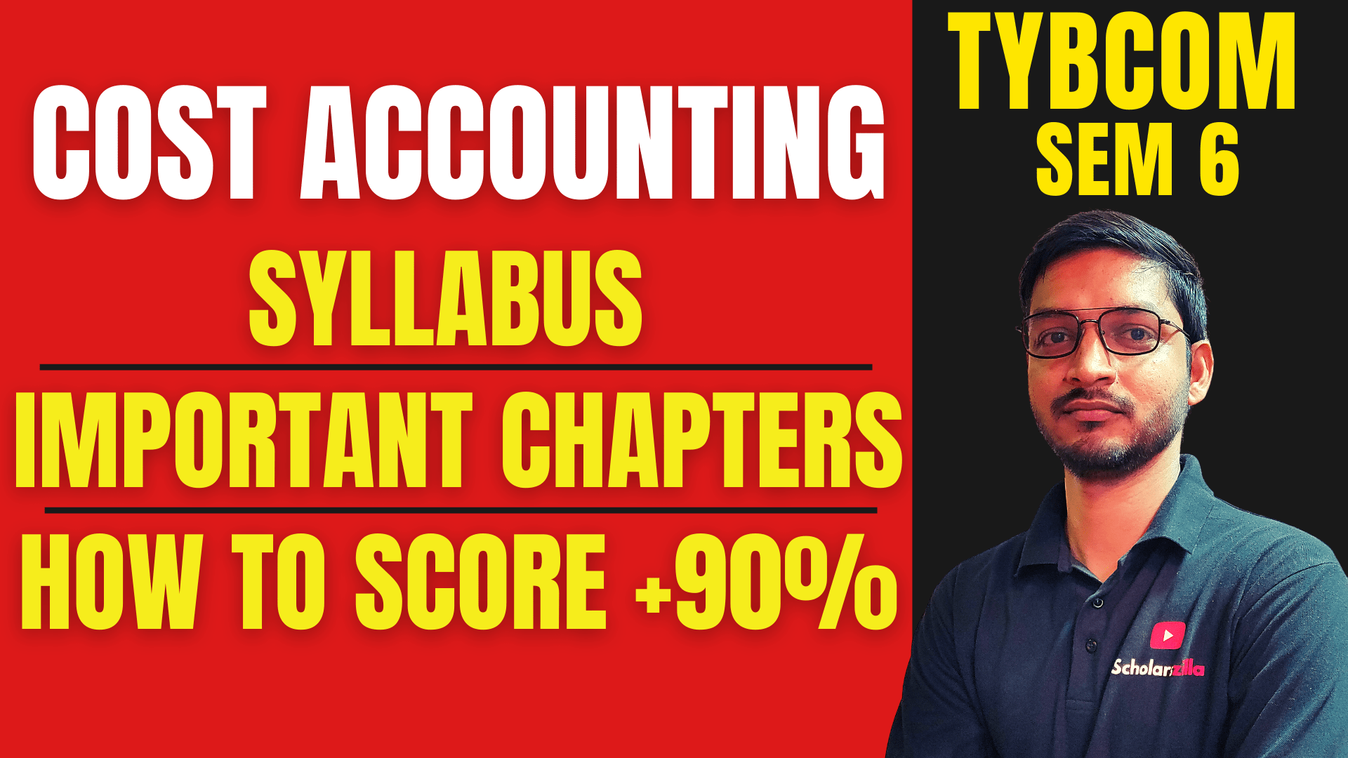 SEM 6 Cost Accounting Syllabus And Important Chapters (202425