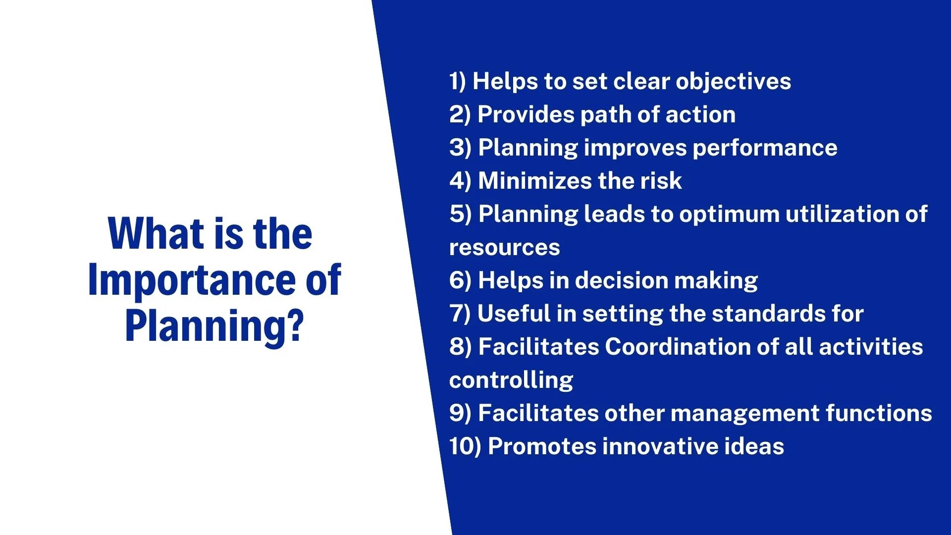 What is the Importance of Planning? Free Management Blogs ScholarsZilla