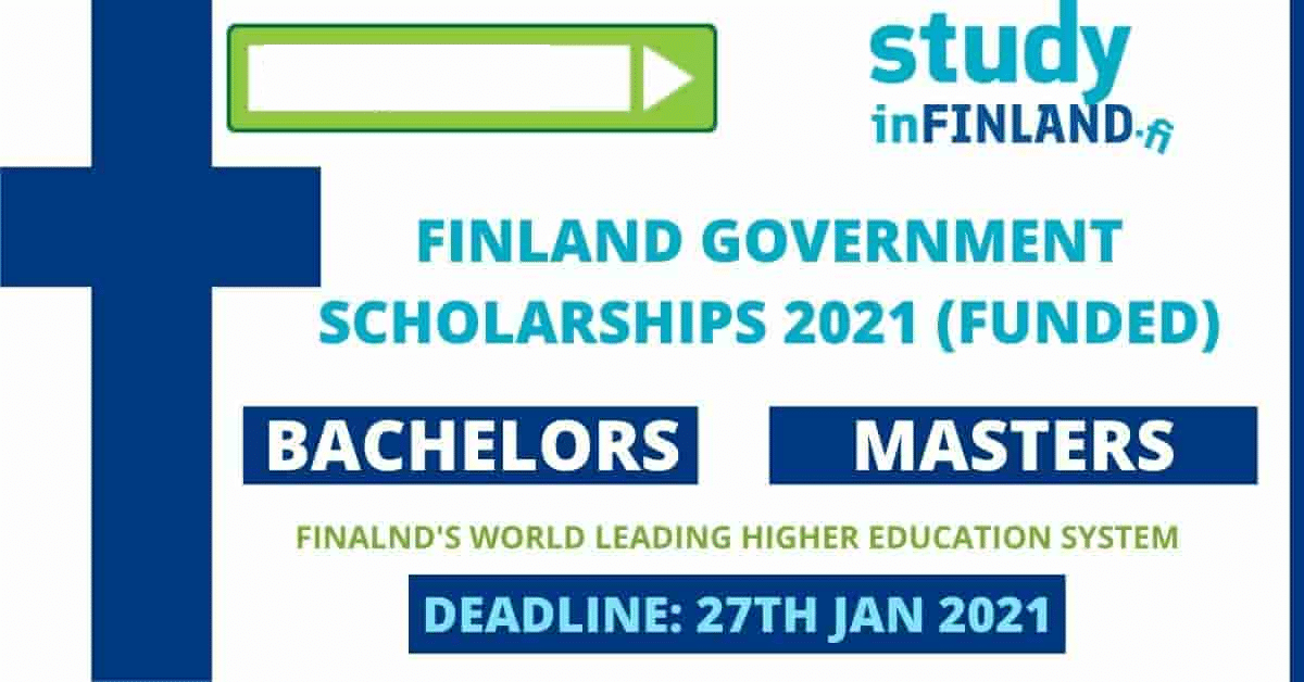 Finland Government Scholarship 2021 Fully Funded BS,MS