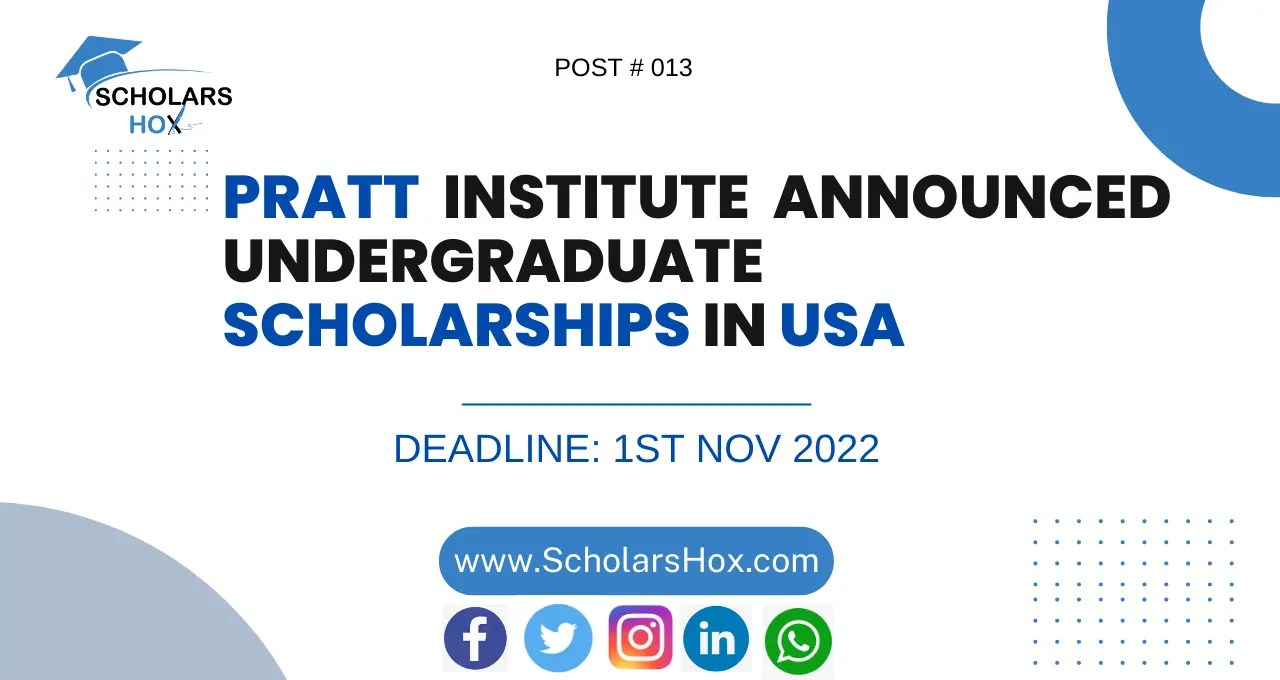 Pratt Institute International Scholarships 2023 ScholarsHox