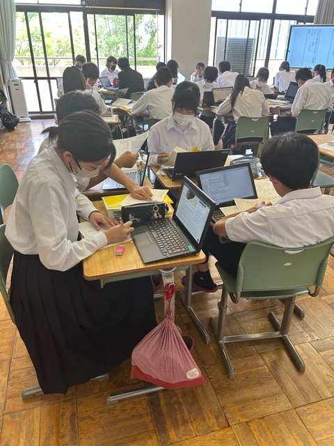 季節外れの暑い日… 朝日町立 朝日中学校