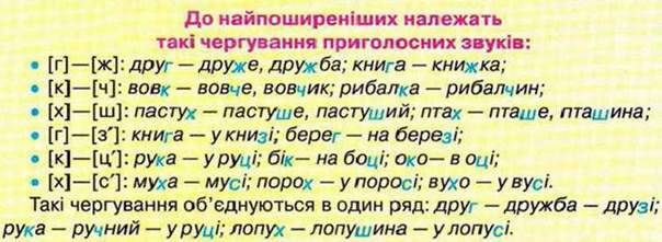 Чергування [г], [к], [х] ️ Українська мова