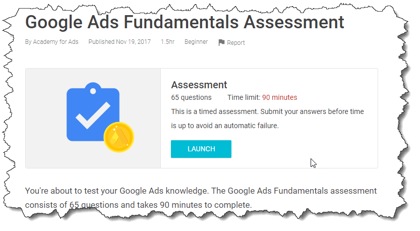 Google Ads Exam Questions And Time Limit - School4Seo