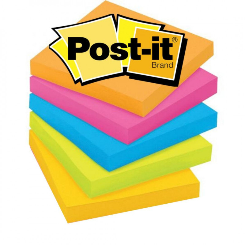 PostIt Notes Assorted 5 count