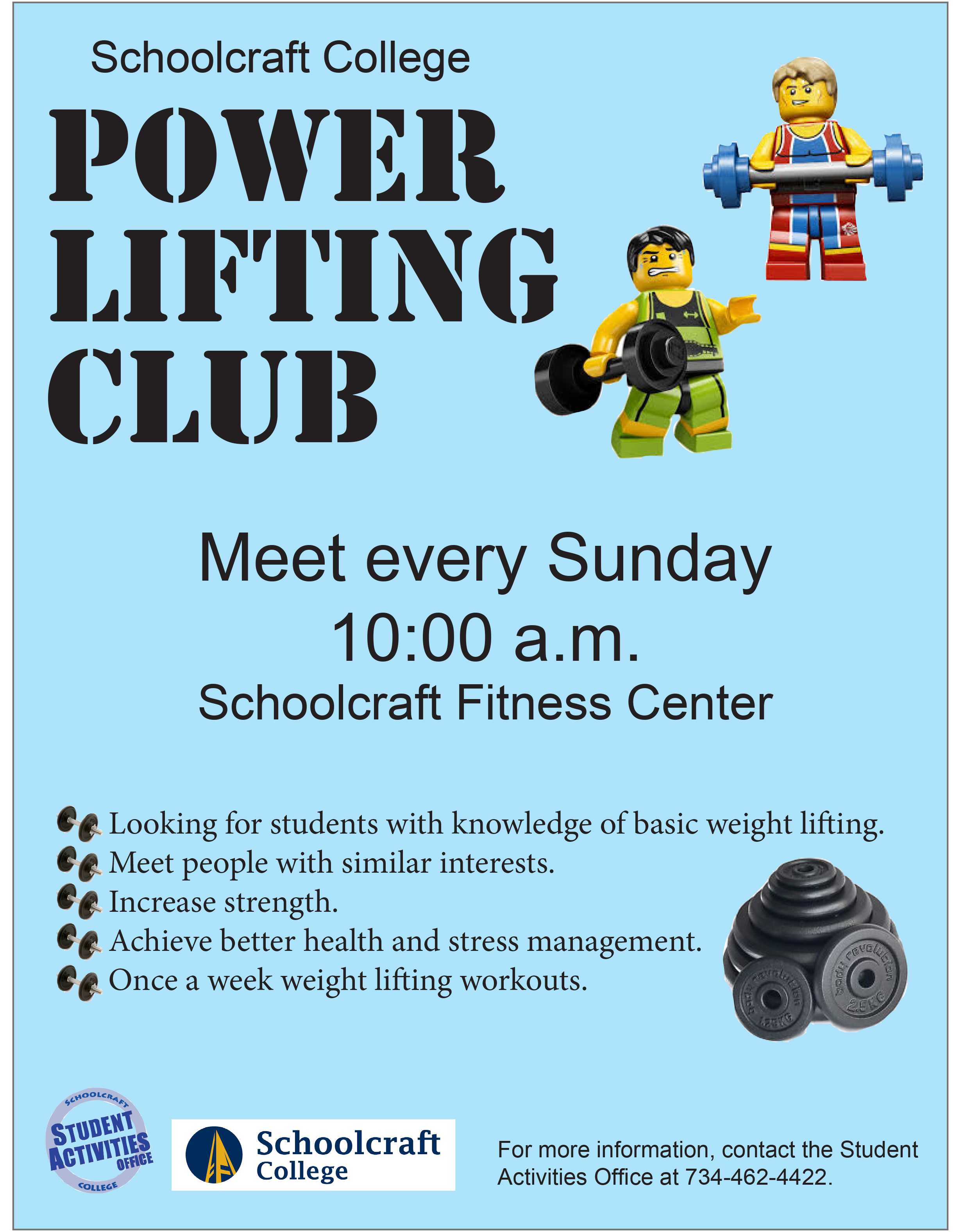 Power Lifting Club Schoolcraft Connection