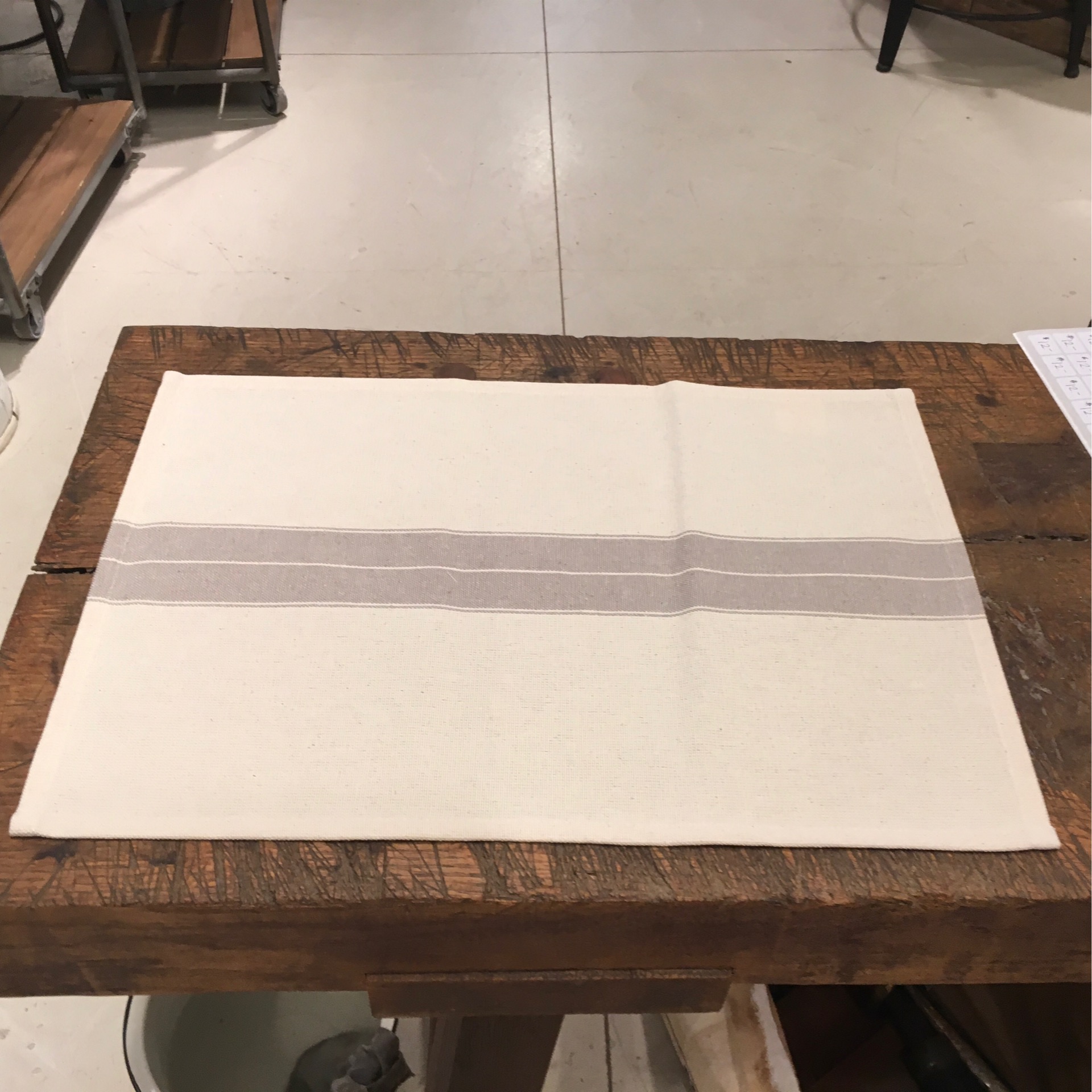 Cream Placemat Schoolhouse Woodworking
