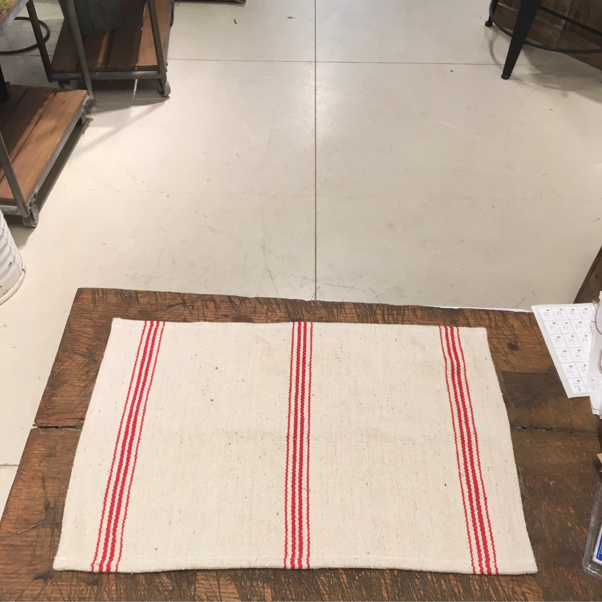 Red Stripe Placemat Schoolhouse Woodworking