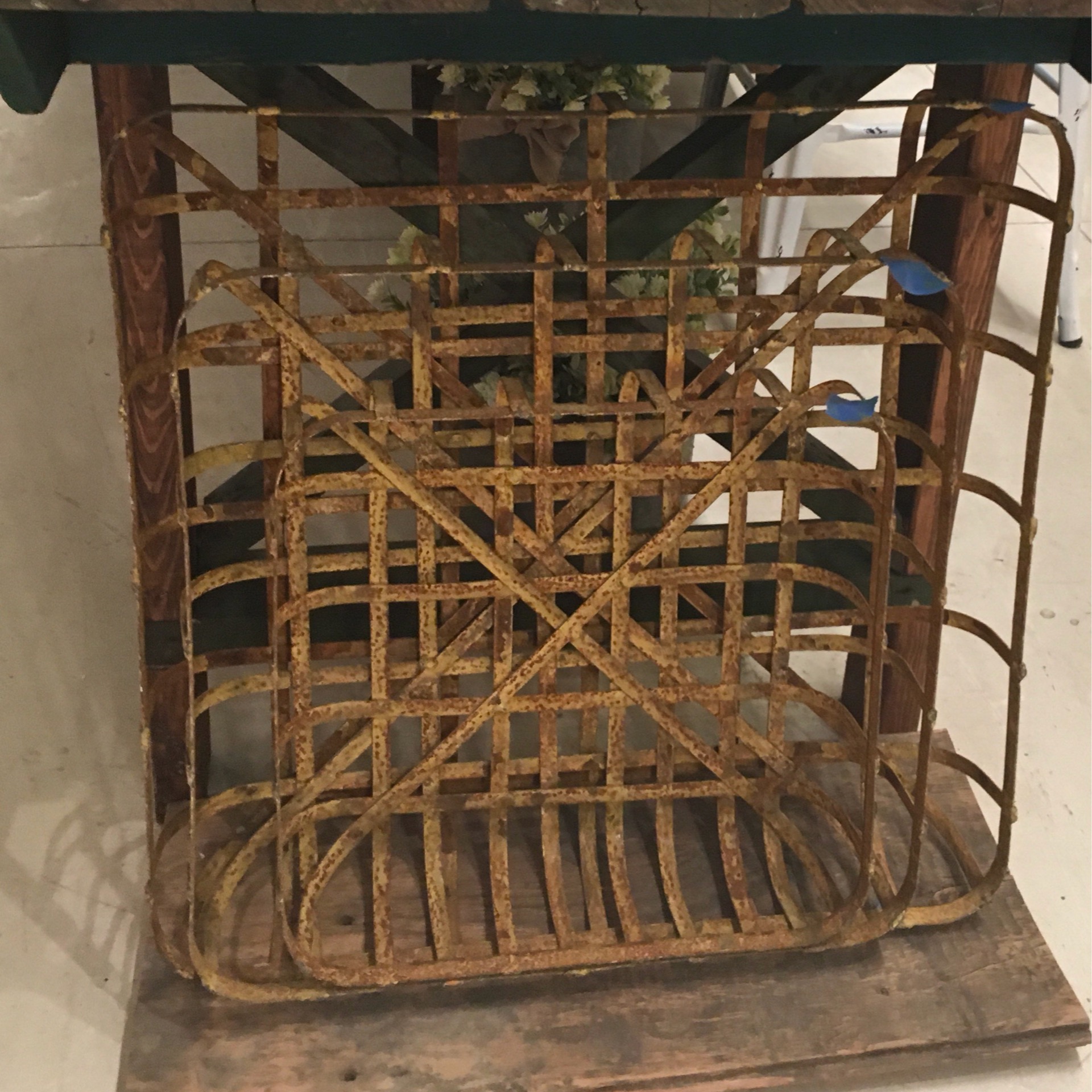 Metal Tobacco Basket Schoolhouse Woodworking