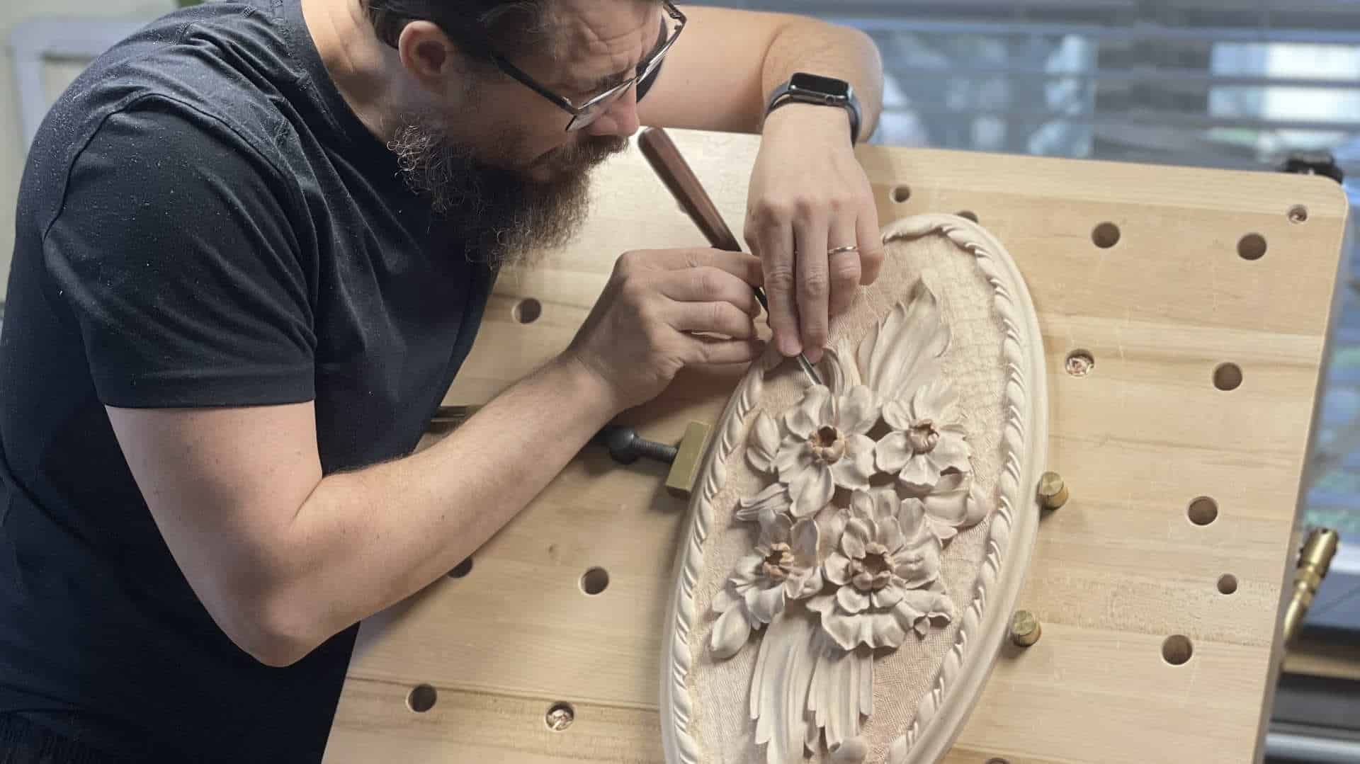 How to Carve Flowers Rosette Wood Carving Classes