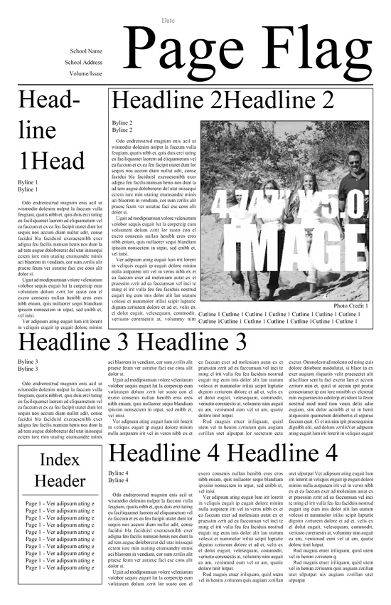 Newspaper Template Free Choose from Indesign Templates here