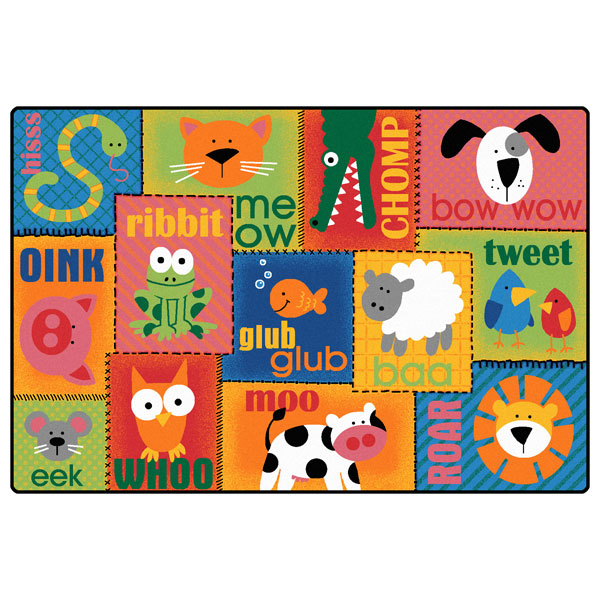KIDSoft Animal Sounds Preschool Rugs SCHOOLSin