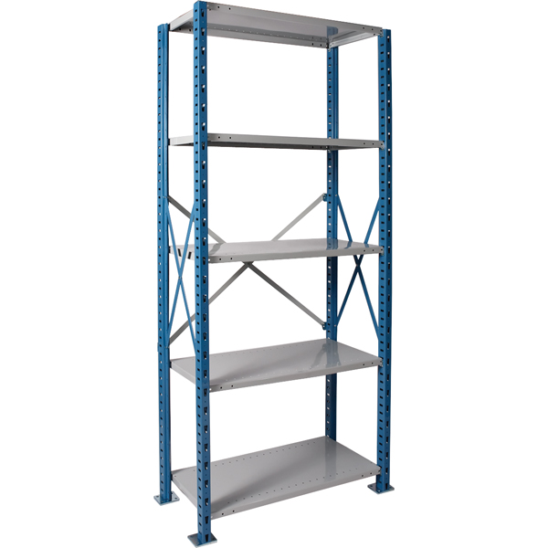 Steel Shelving Unit, Open Starter, Shelves, 48 X 24 X 87 (1036) lupon