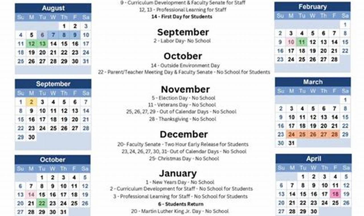 20232024 Cabell County Schools Calendar &amp; Key Dates