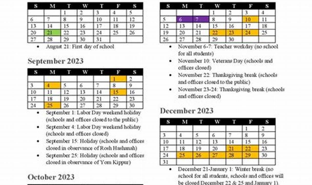 PWCS School Calendar 20232024