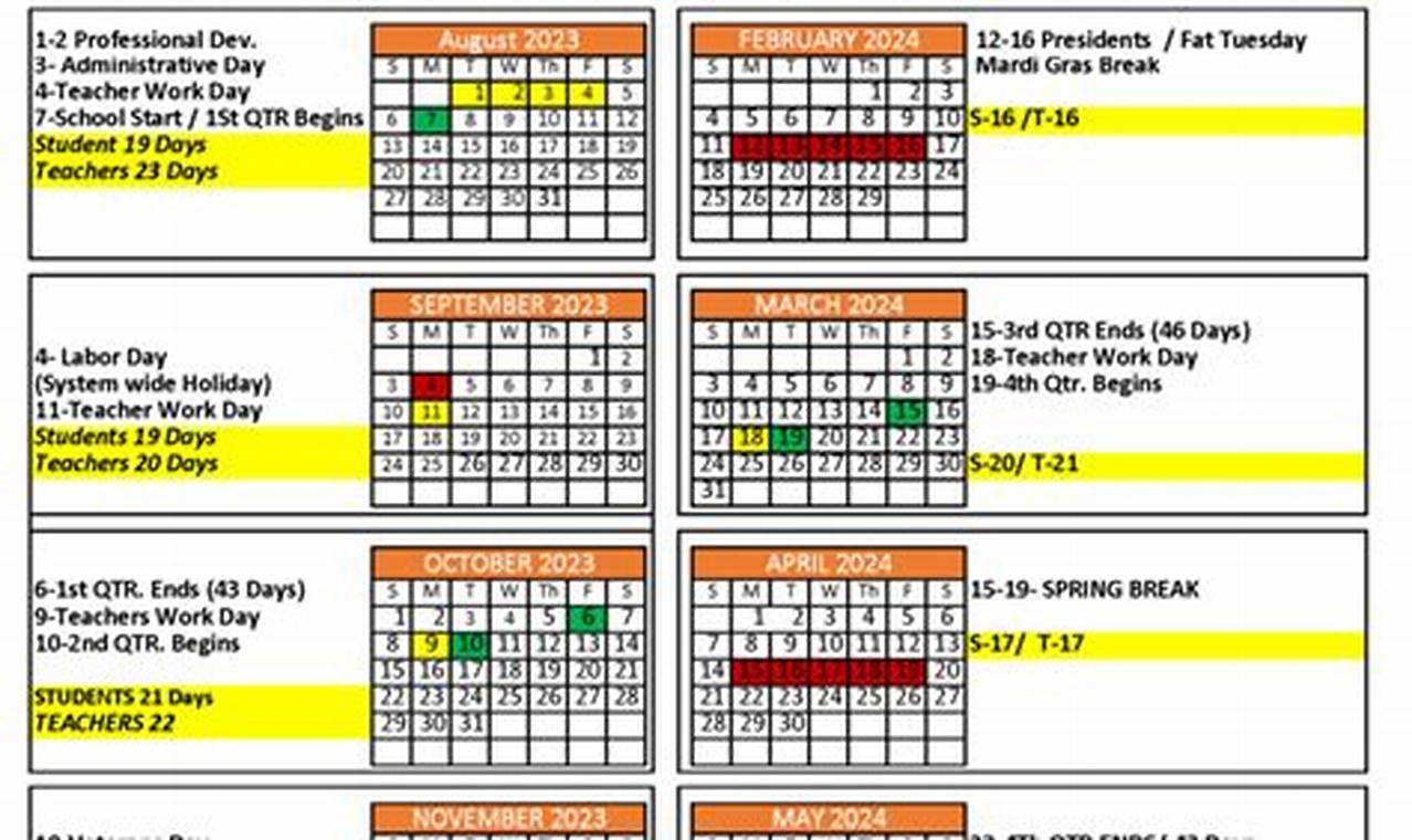 2024 Linden Public Schools Calendar & Key Dates
