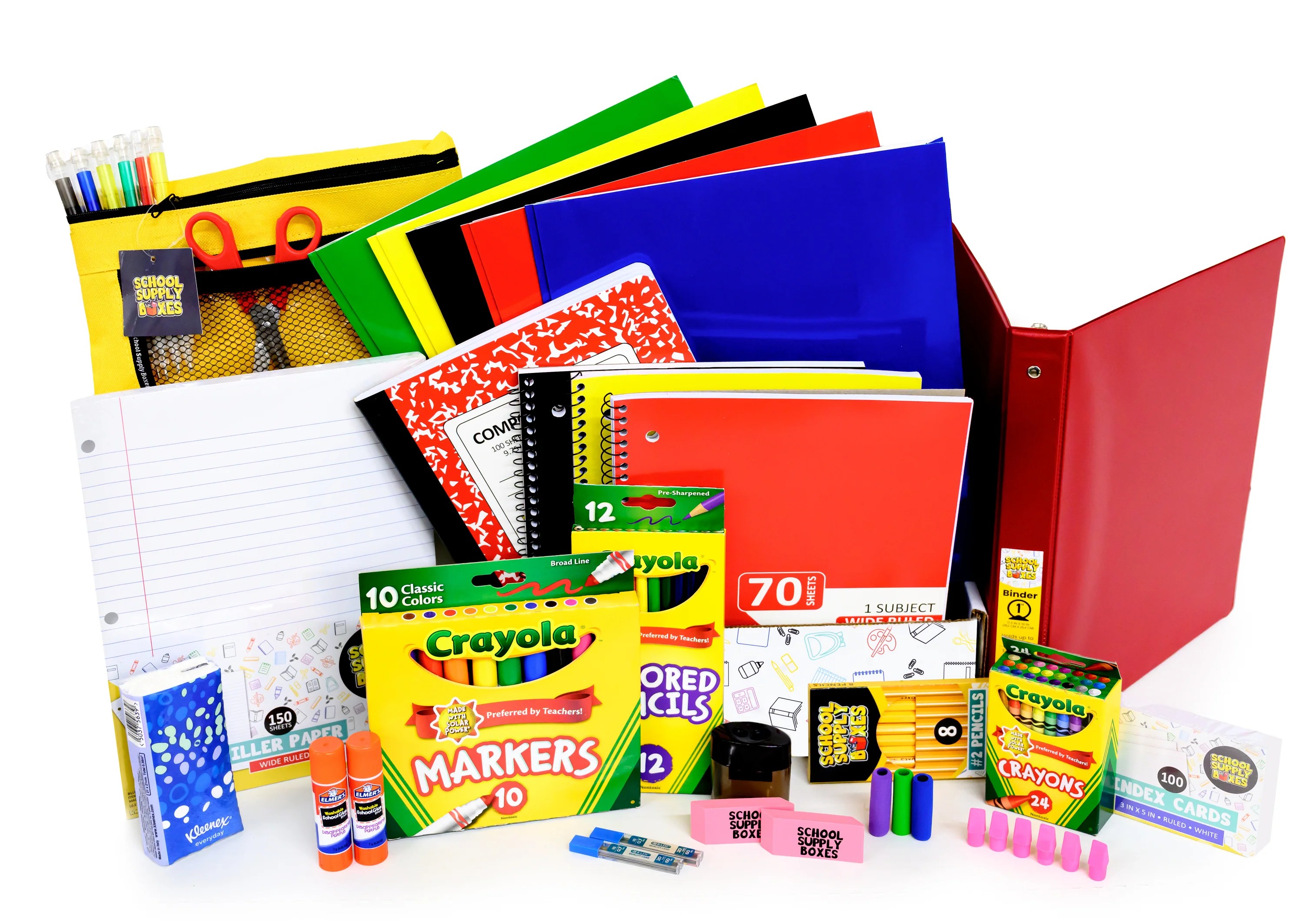 Essential Elementary School Supply Kit Bundle 45 Pieces School