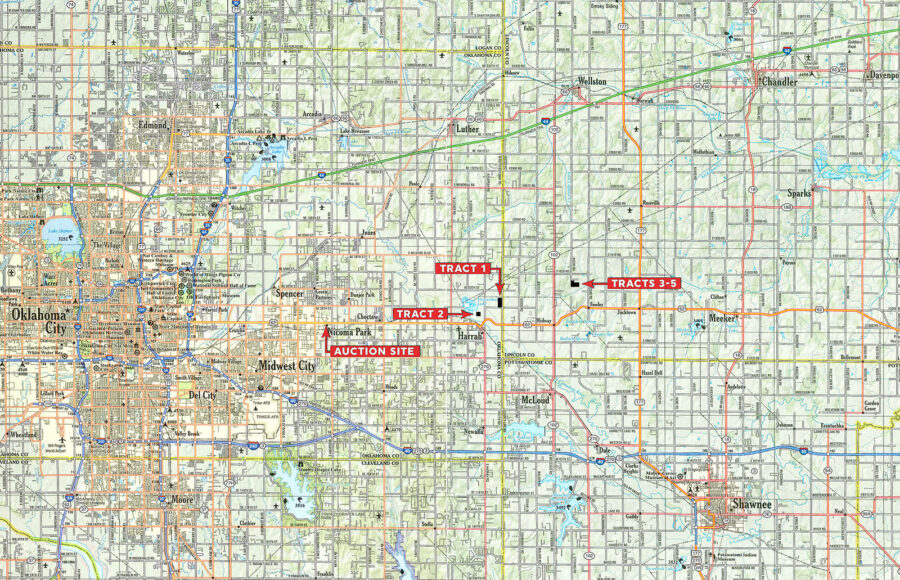 LAND AUCTION 223.75+/ ACRES WITH MULTIPLE HOMES OFFERED IN 5