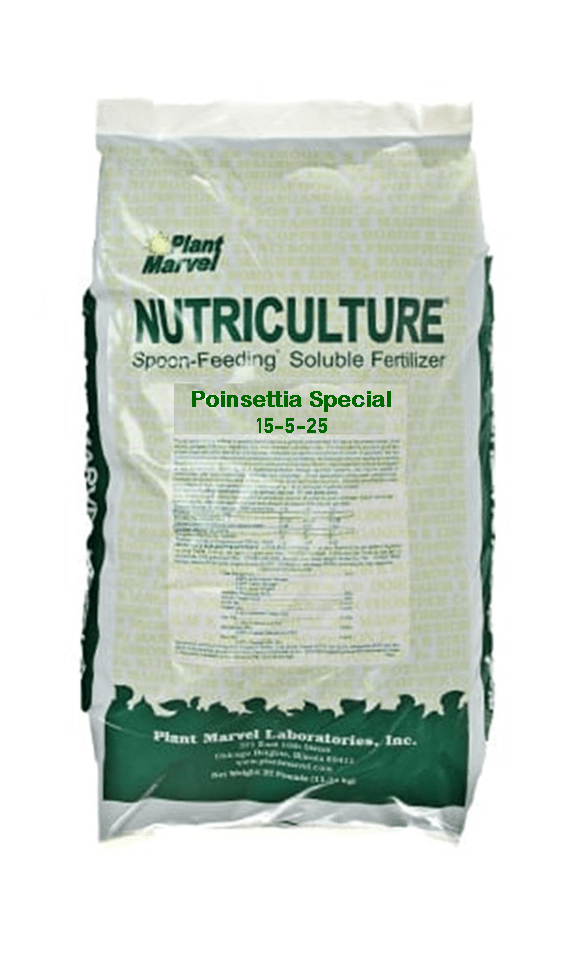 Poinsettia Special 15525 Nutriculture Plus 25 Lb. Bag Schroth