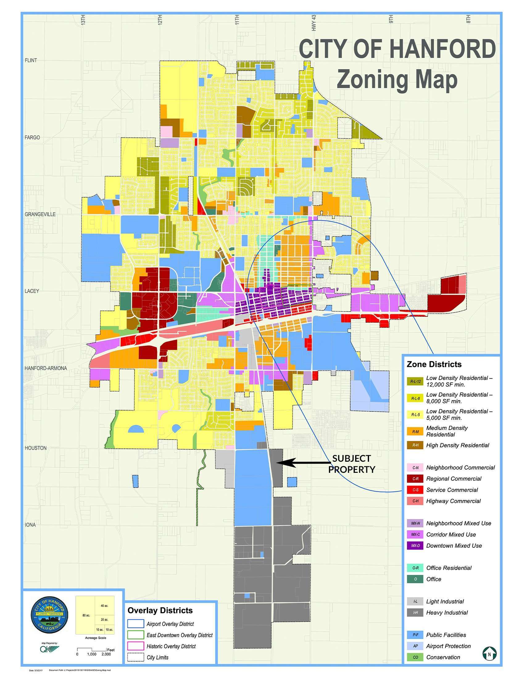 +/47.21 Acre Development Property Hanford, CA Schuil Ag Real Estate