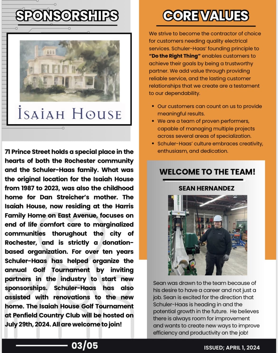 Newsletter SchulerHaas Electric