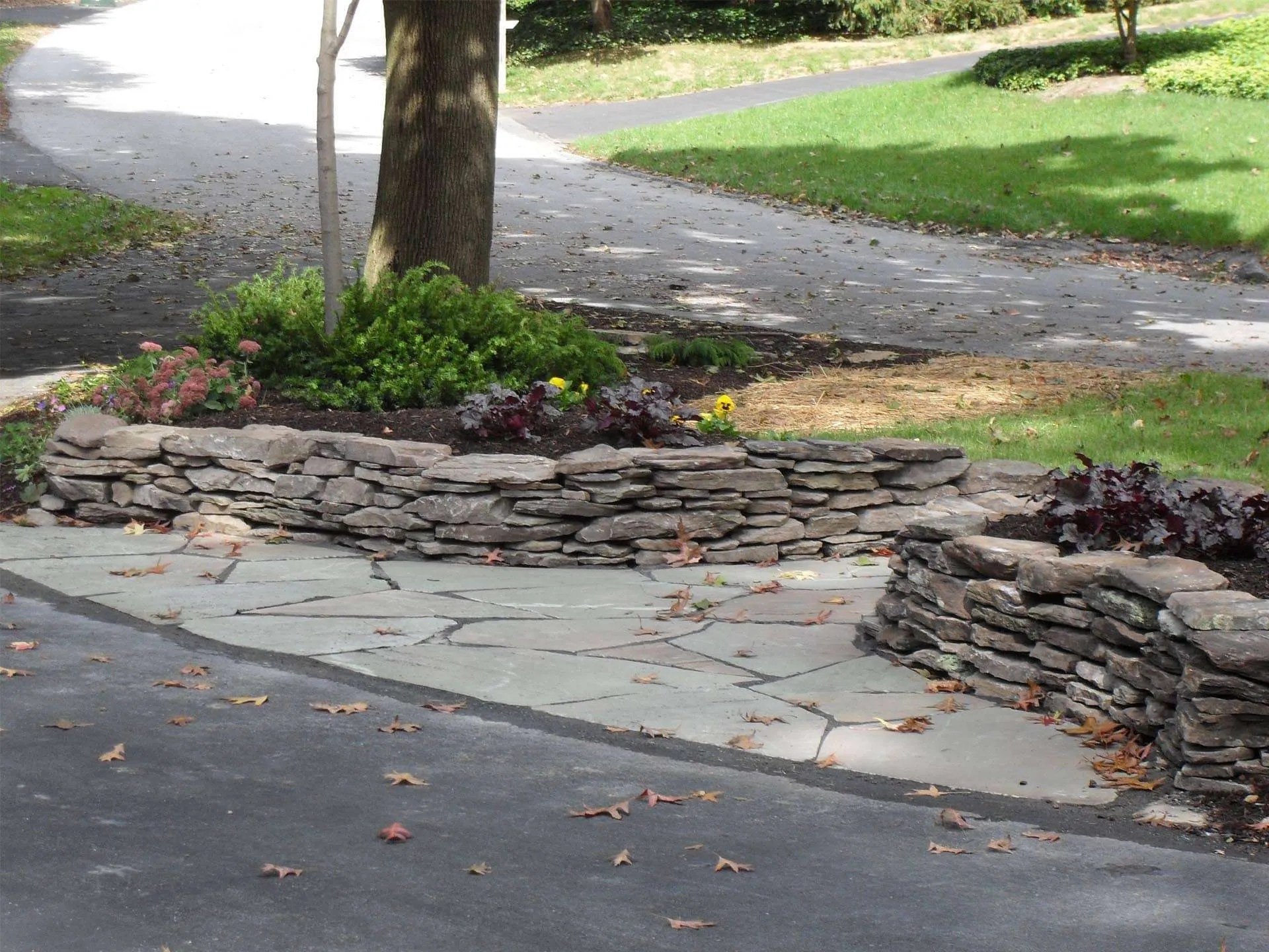 Natural Stone Garden Wall Schultz's Landscaping