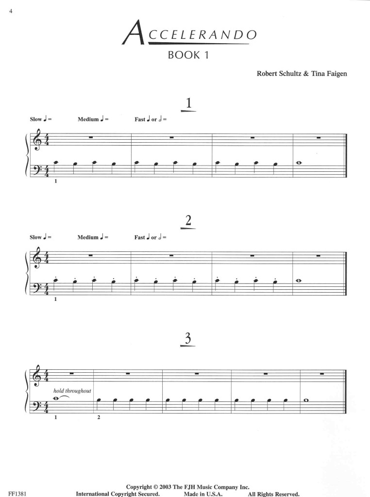 Accelerando Book 1 Schultz Music Publications