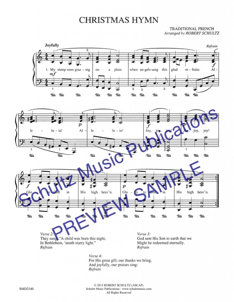 Christmas Hymn Schultz Music Publications