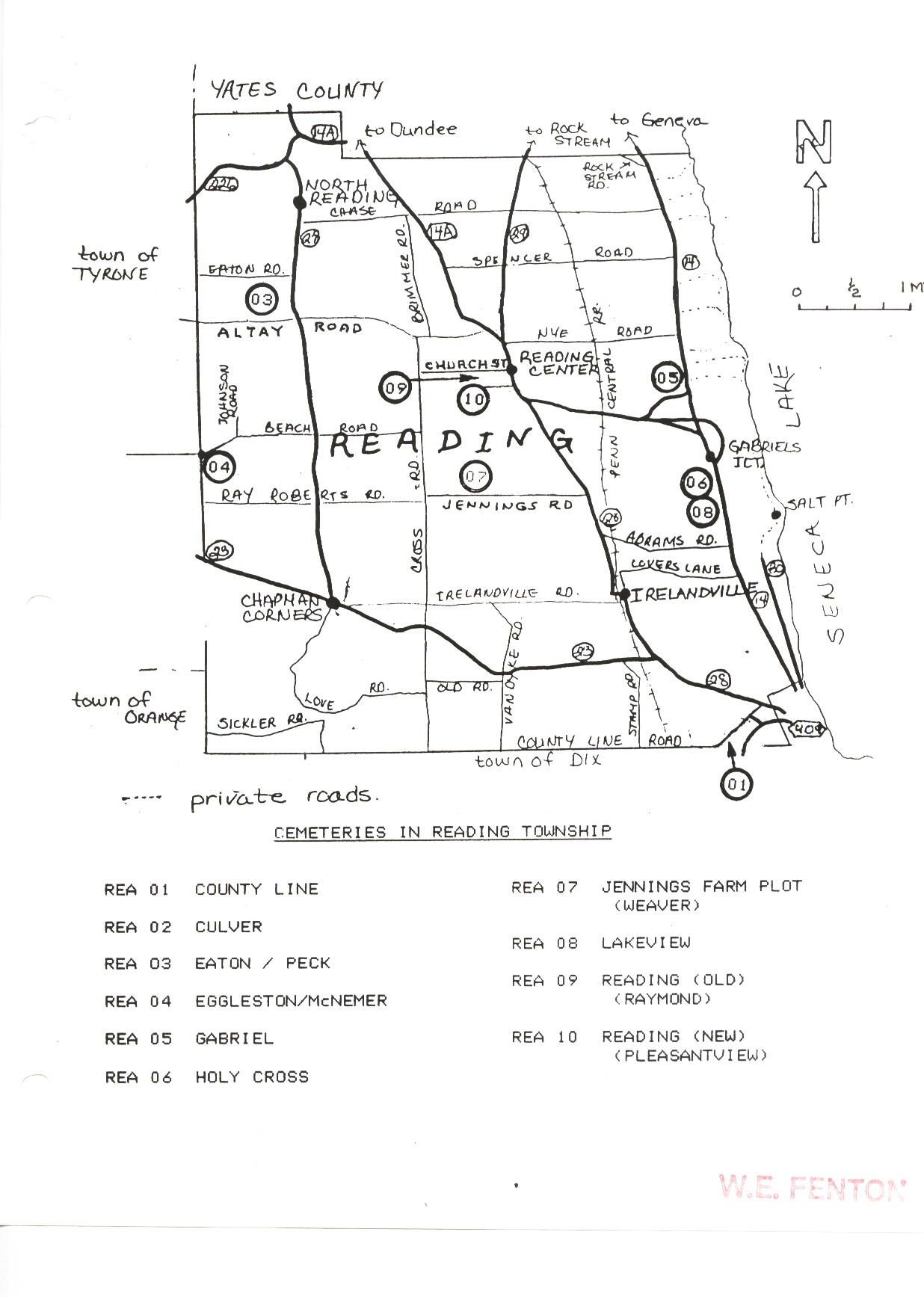 Map Reading, NY Cems.