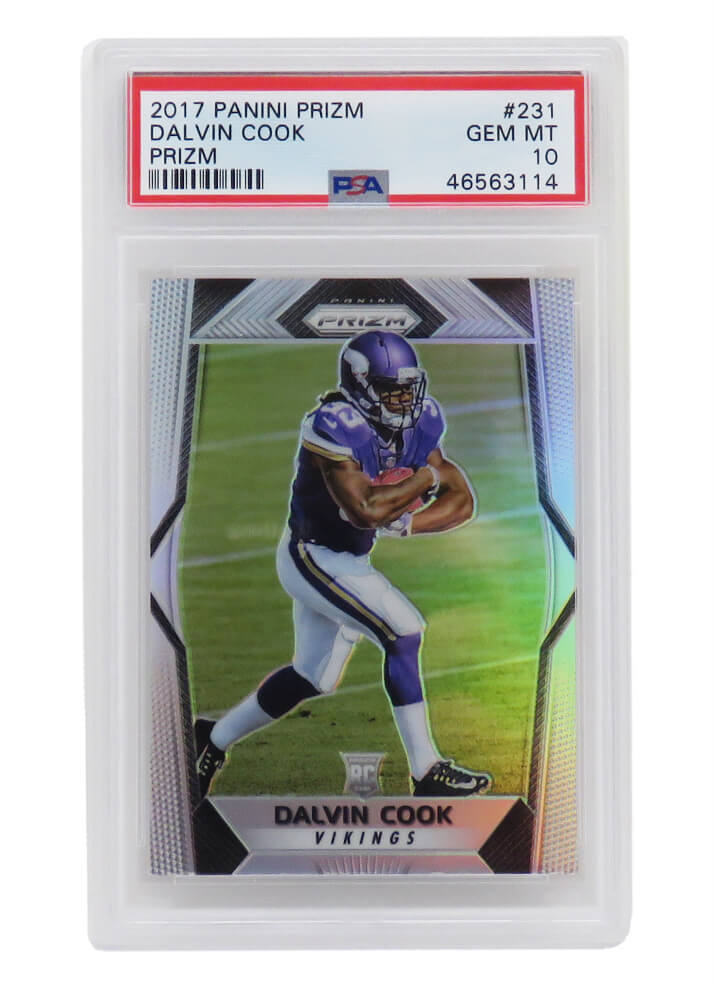 Dalvin Cook 2017 Panini Prizm Football 231 Prizm RC Rookie Card PSA 10 GEM MINT eBay