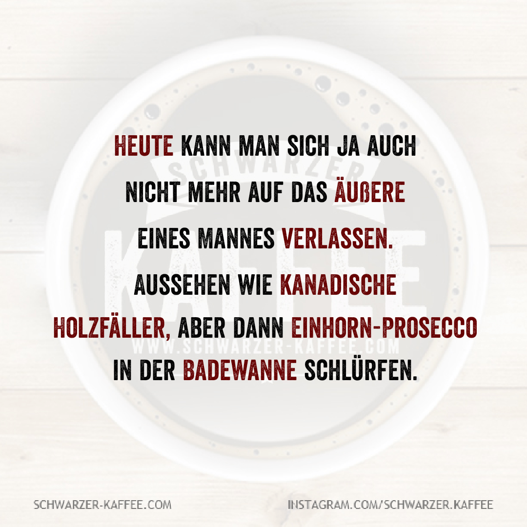 Einhorn Prosecco Schwarzer Kaffee