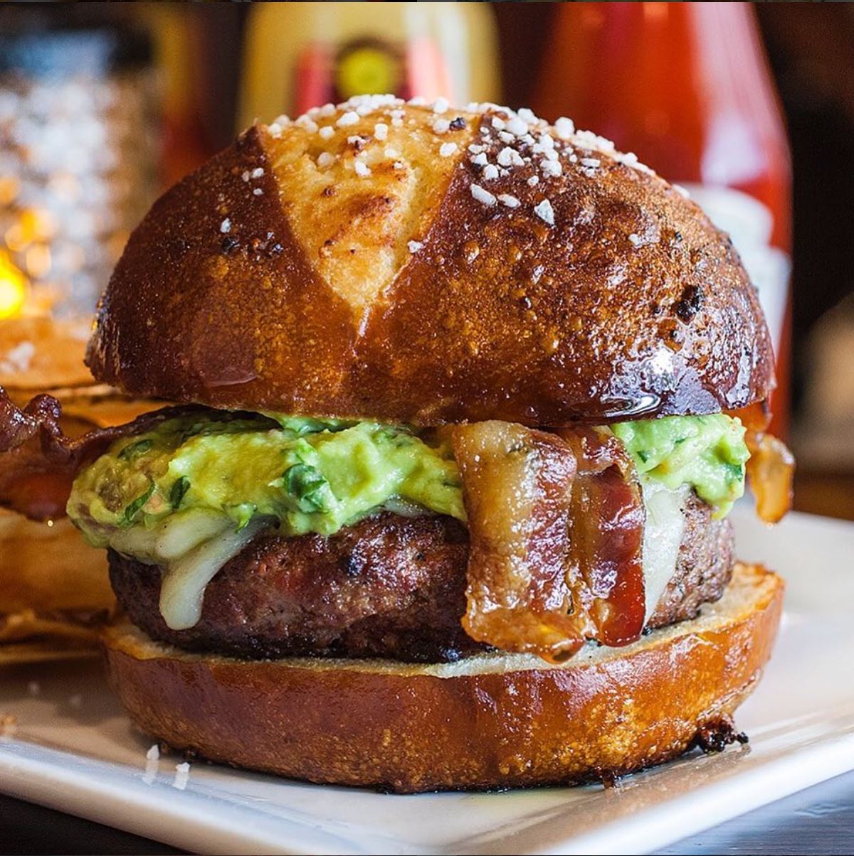 National Pretzel Day 2018 Our Favorite Pretzel Bun Burgers Schweid
