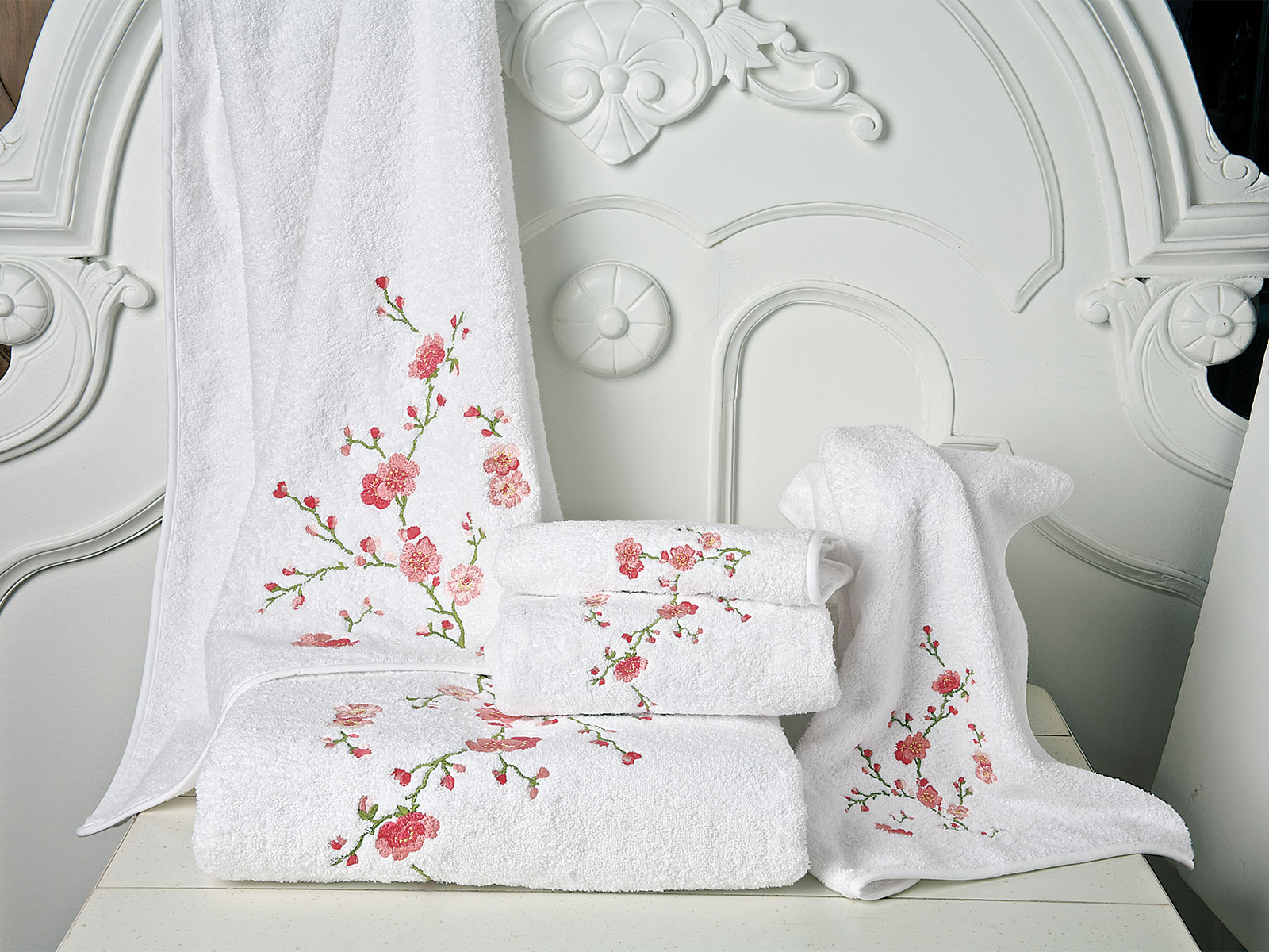 Very Cherry Bath Collection Luxury Bath Linen Schweitzer Linen