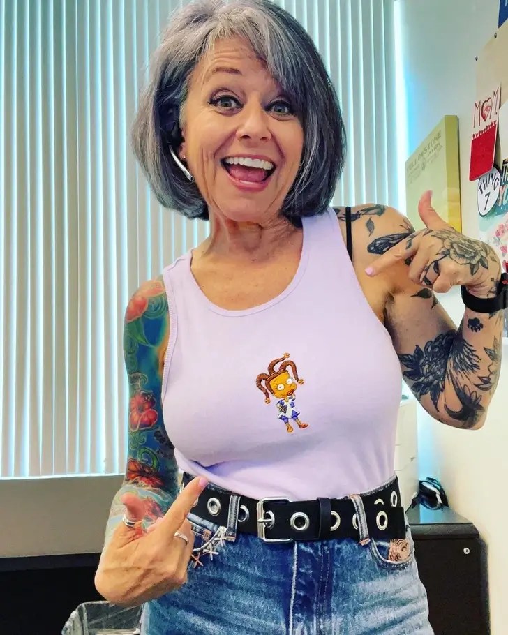 A 58yearold Woman With Tattoos Defends Her Young Attire