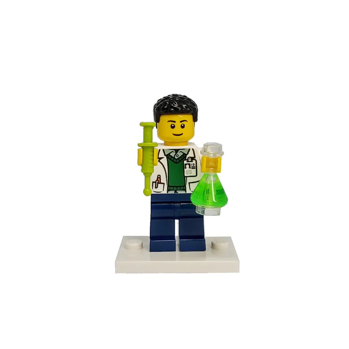 Custom LEGO® Lab Set Male Scientist Minifigure ScienceGrit