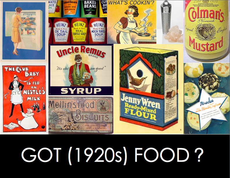 Food in the 1920's — Science Leadership Academy Center City