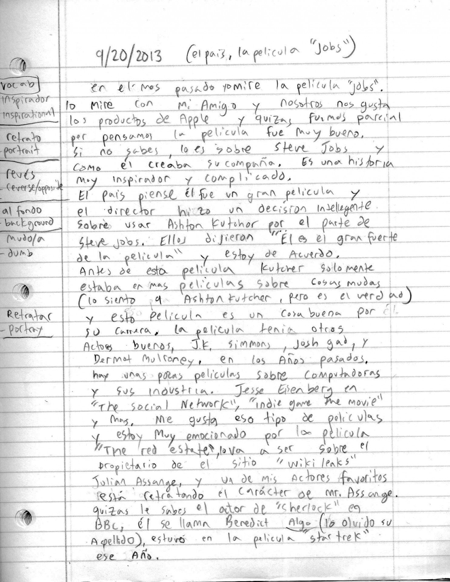 spanish journal 4 — Science Leadership Academy Center City