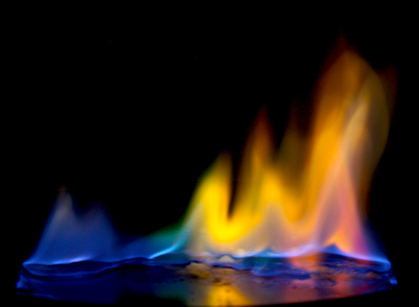 Safe Method of Doing the Colored Flames Chemistry Demonstration