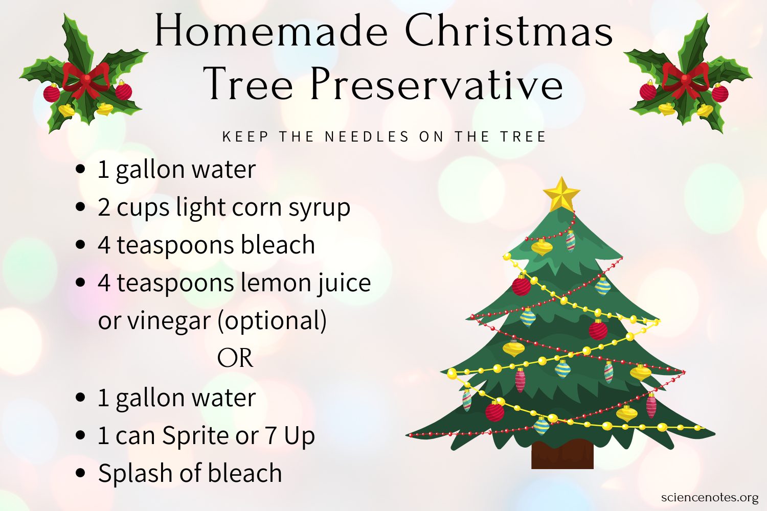 How to Make Your Own Christmas Tree Food