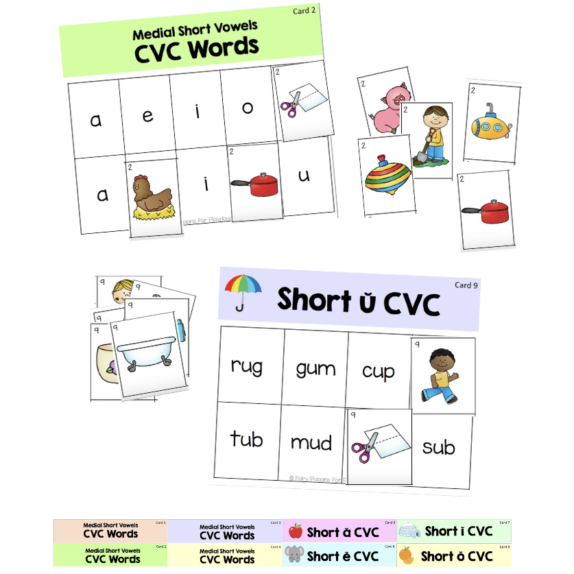 CVC Words Picture Sort - Science of Reading Formula