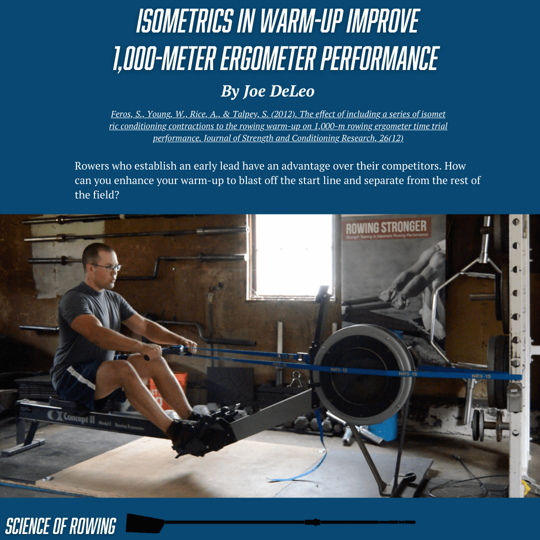 Isometrics In WarmUp Improve 1,000Meter Ergometer Performance