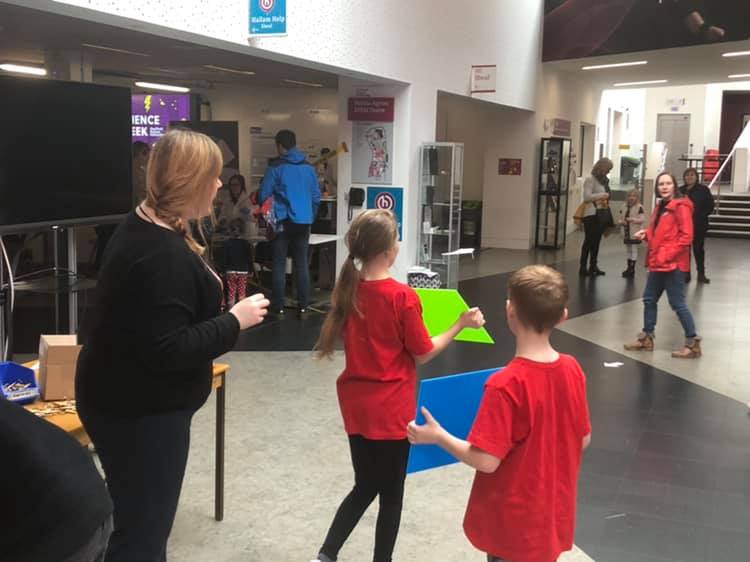 Walkalong Gliding at Sheffield Hallam Explore STEM Event SciencetoyMaker