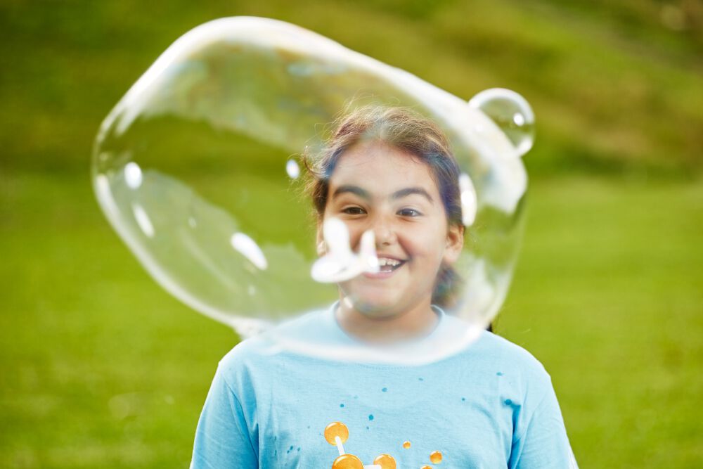 Homemade Soap Bubbles Scientist Factory