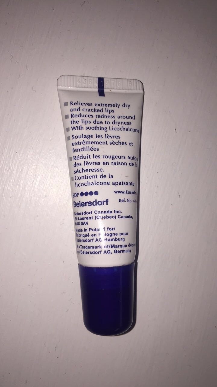 Eucerin intensive lip balm reviewblogger mail Scientist In The City