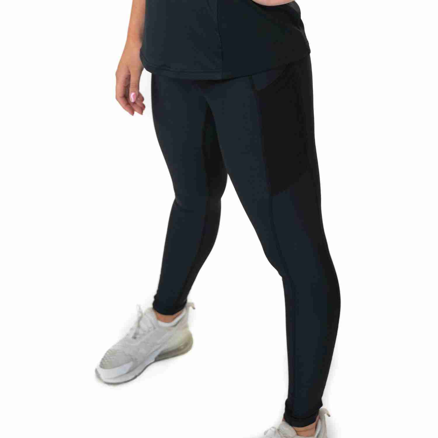 Women's Running Leggings (Black) Scimitar Sportswear Recycled
