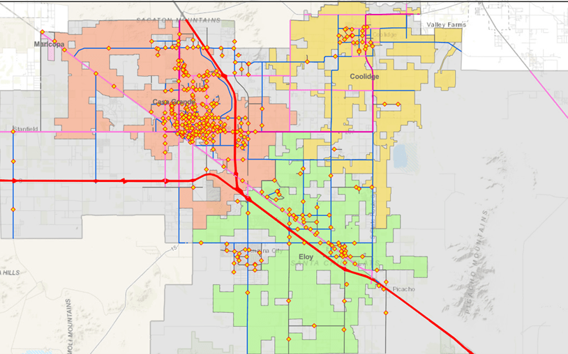 2020 2021 Traffic Counts Sun Corridor MPO