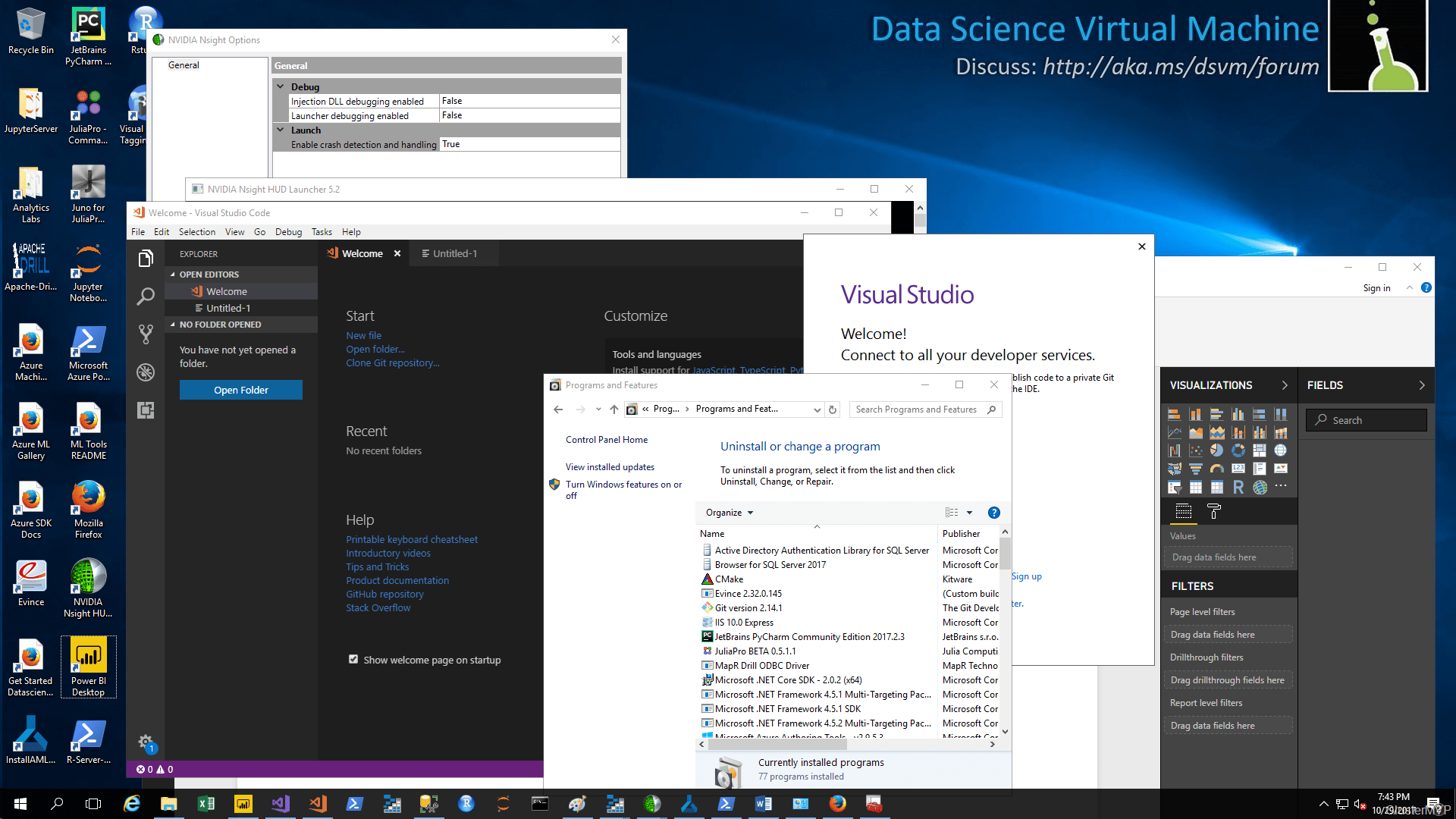 Getting Started with Azure Data Science Virtual Machine