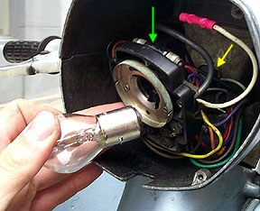 General Maintenance - Lambretta Headlight Bulb