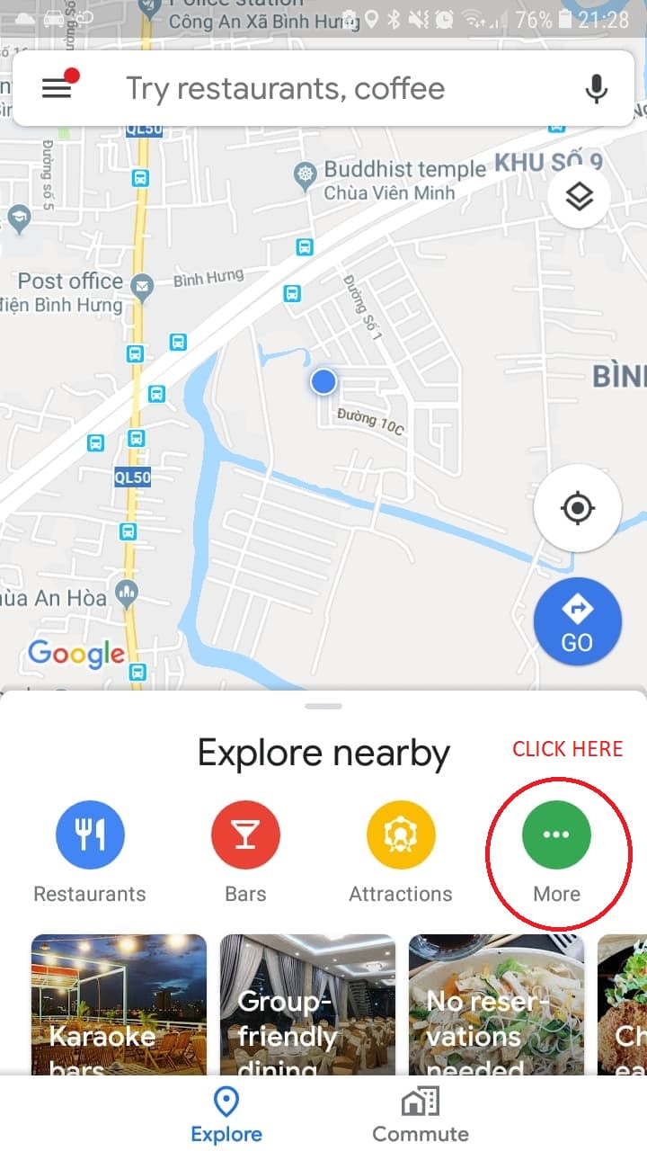 How to find the nearest gas station Scooter Saigon Tours