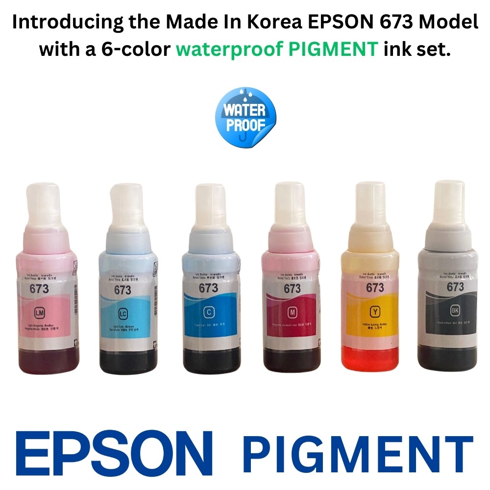 Epson 673 WaterProof Pigment Ink 6 Colour Set Buy Now
