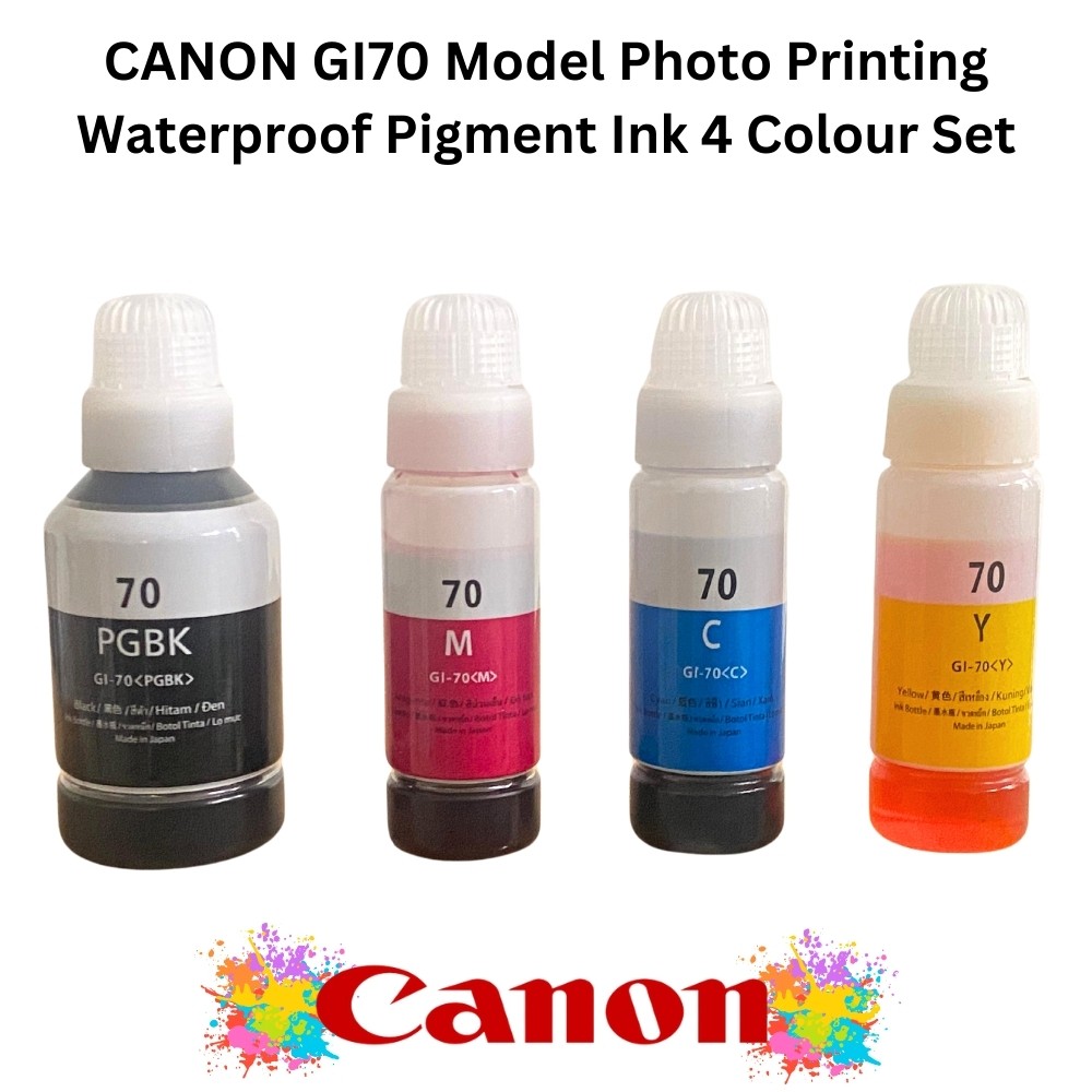 Canon GI70 Waterproof Pigment Ink Buy Now Canon GI70 Ink